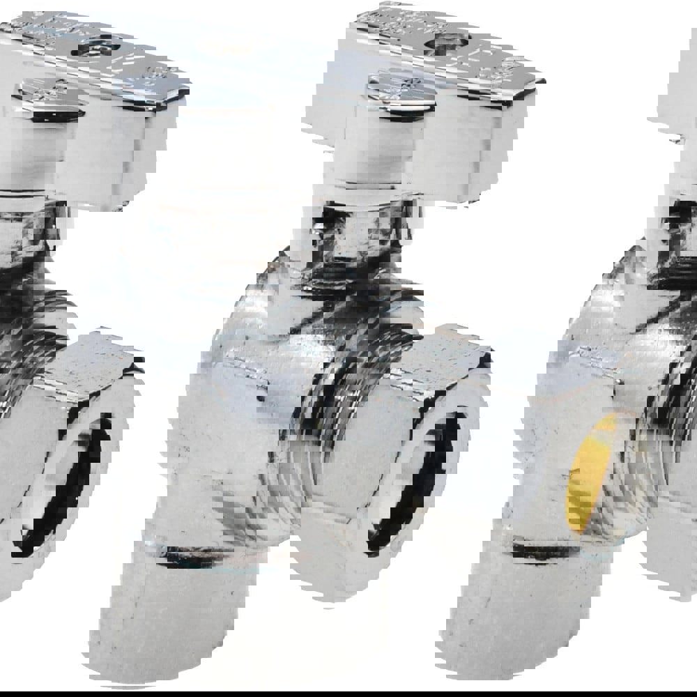 FIP 3/8 Inlet, 125 Max psi, Chrome Finish, Brass Water Supply Stop Valve